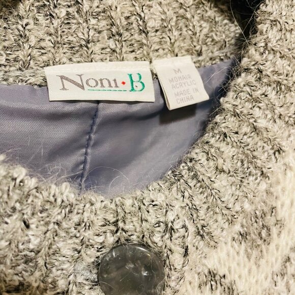 Vtg Goemetric Print Mohair Button Cardigan Women’s  Size M Grandmacore Cabincore - Picture 5 of 6